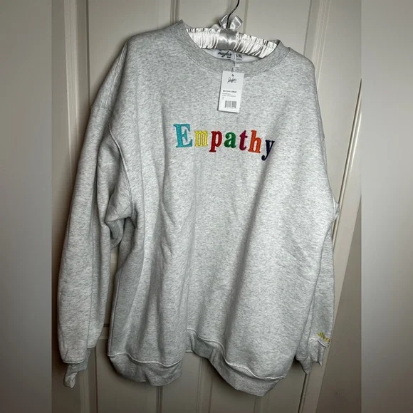 Empathy Gray Crew Neck Sweater - Picture 2 of 9